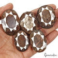 1400 Ct/5 Pcs Natural Untreated Brown Sapphire Oval Faceted Loose Wholesale Gems