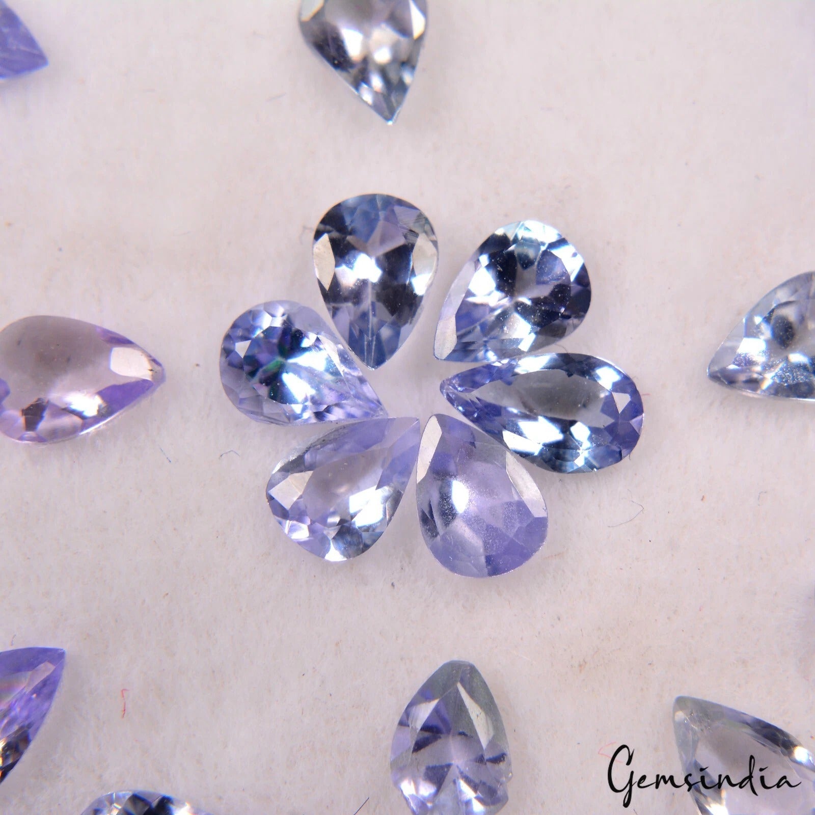Tanzanite Lot, Loose Gemstone, Untreated, Violet — 50 Pieces, 5x3mm, 8.45 Ct