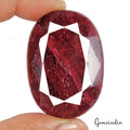 Ruby Loose Gemstone, Color Enhanced, Red — 49 x 35 x 25mm, 500 Ct, Madagascar