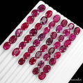 Beryl Lot, Loose Gemstone, Color Enhanced, Red — 45 Pieces, 12mm to 16mm, 300 Ct