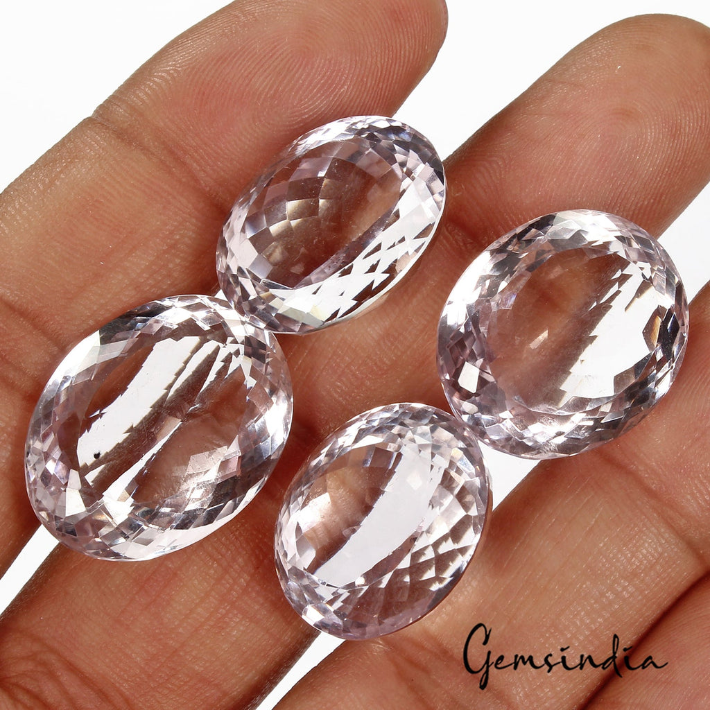 115.70 Cts./4 Pcs Natural Bolivian Lavender Amethyst Oval Loose Gems For Jewelry