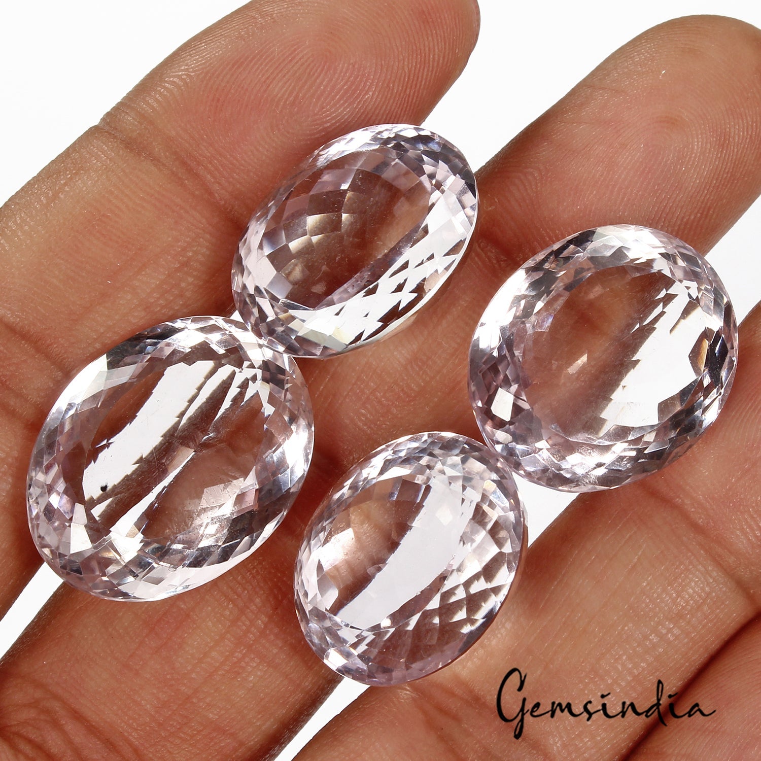 115.70 Cts./4 Pcs Natural Bolivian Lavender Amethyst Oval Loose Gems For Jewelry