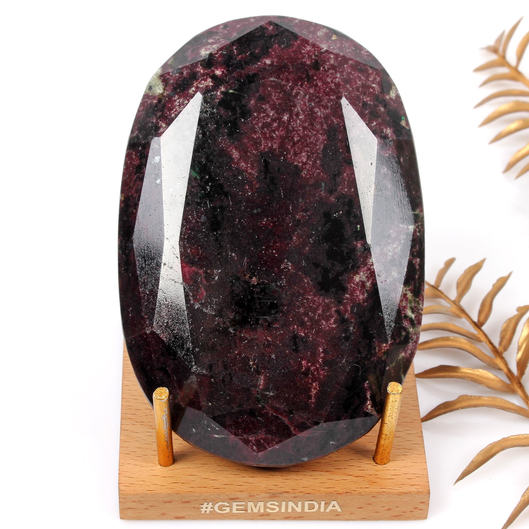 660 Gram Natural Untreated Dark Red Ruby Oval Cut Loose Museum Size Gemstone