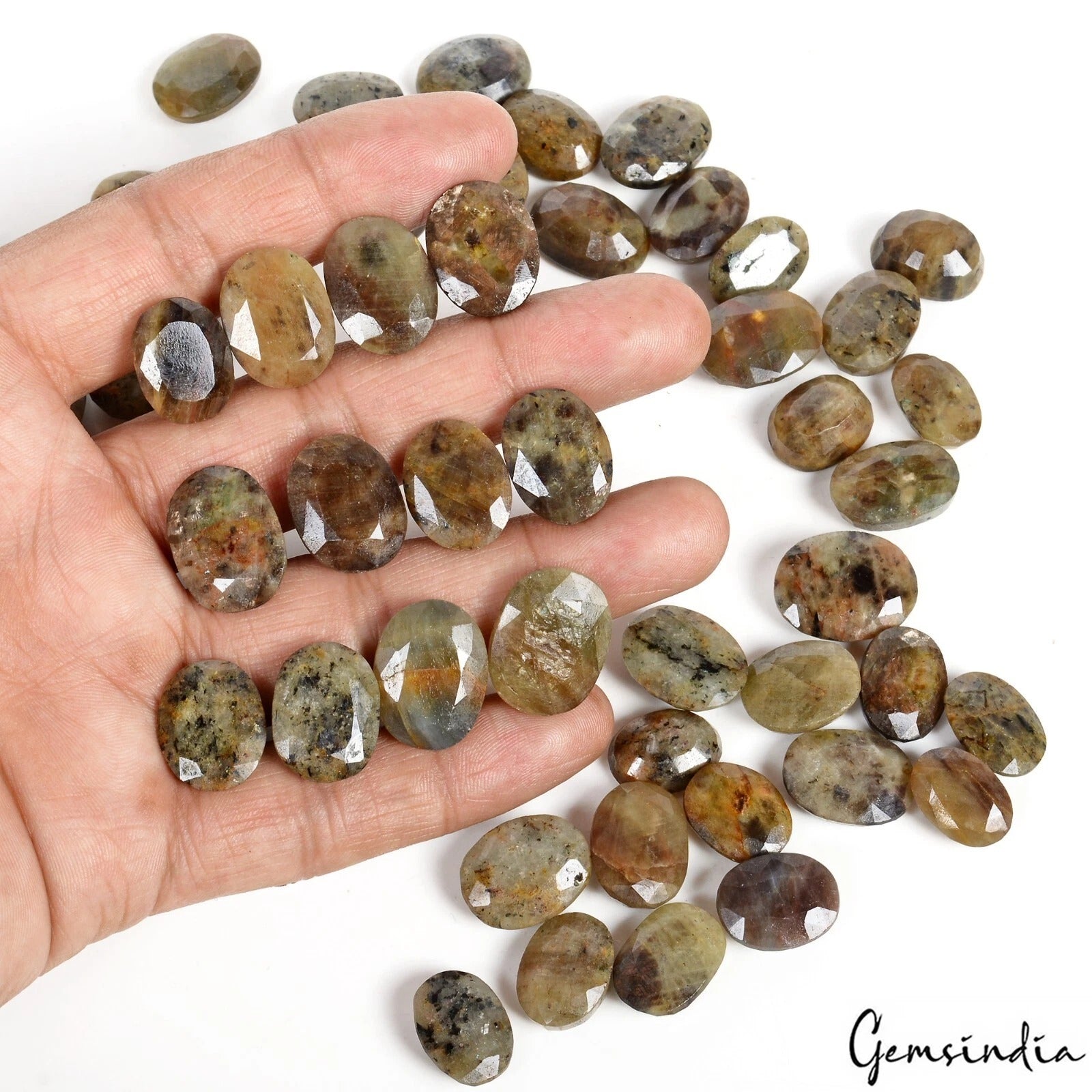 790 Ct/50 Pcs Natural Untreated Brown Sapphire Oval Cut Wholesale Loose Gem Lot