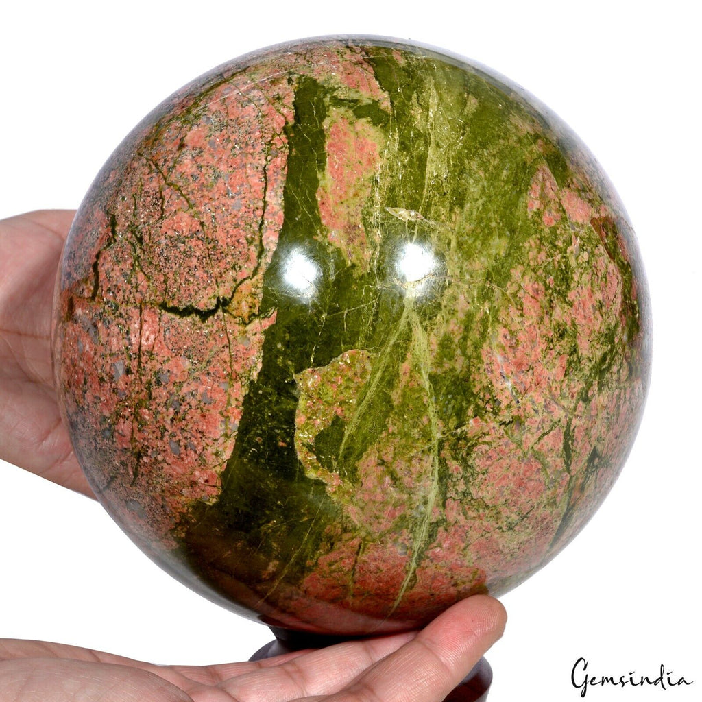 Unakite Sphere — 7 Inch in diameter, 7.96 Kg (39800 Ct), Madagascar