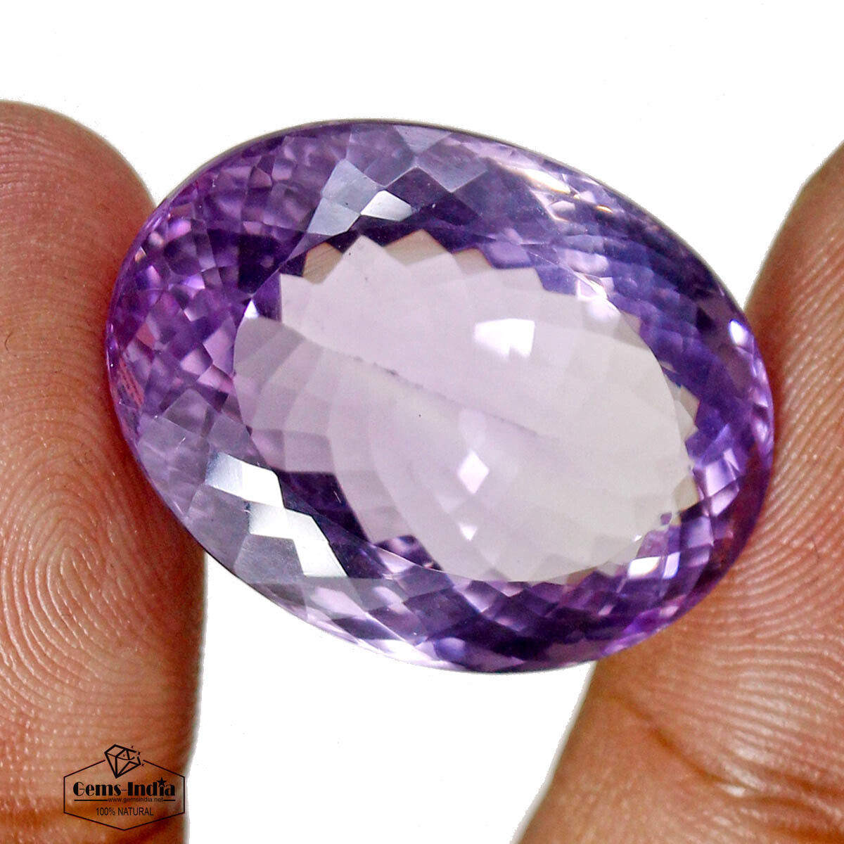 VVS 43.50 Cts Natural Amethyst Oval Cut Rare Loose Huge Gemstone ~ 26x19x13mm