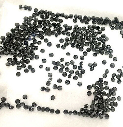 Black Diamond Loose Gemstone, BLACK — 1.5 mm, 2 Ct, Africa