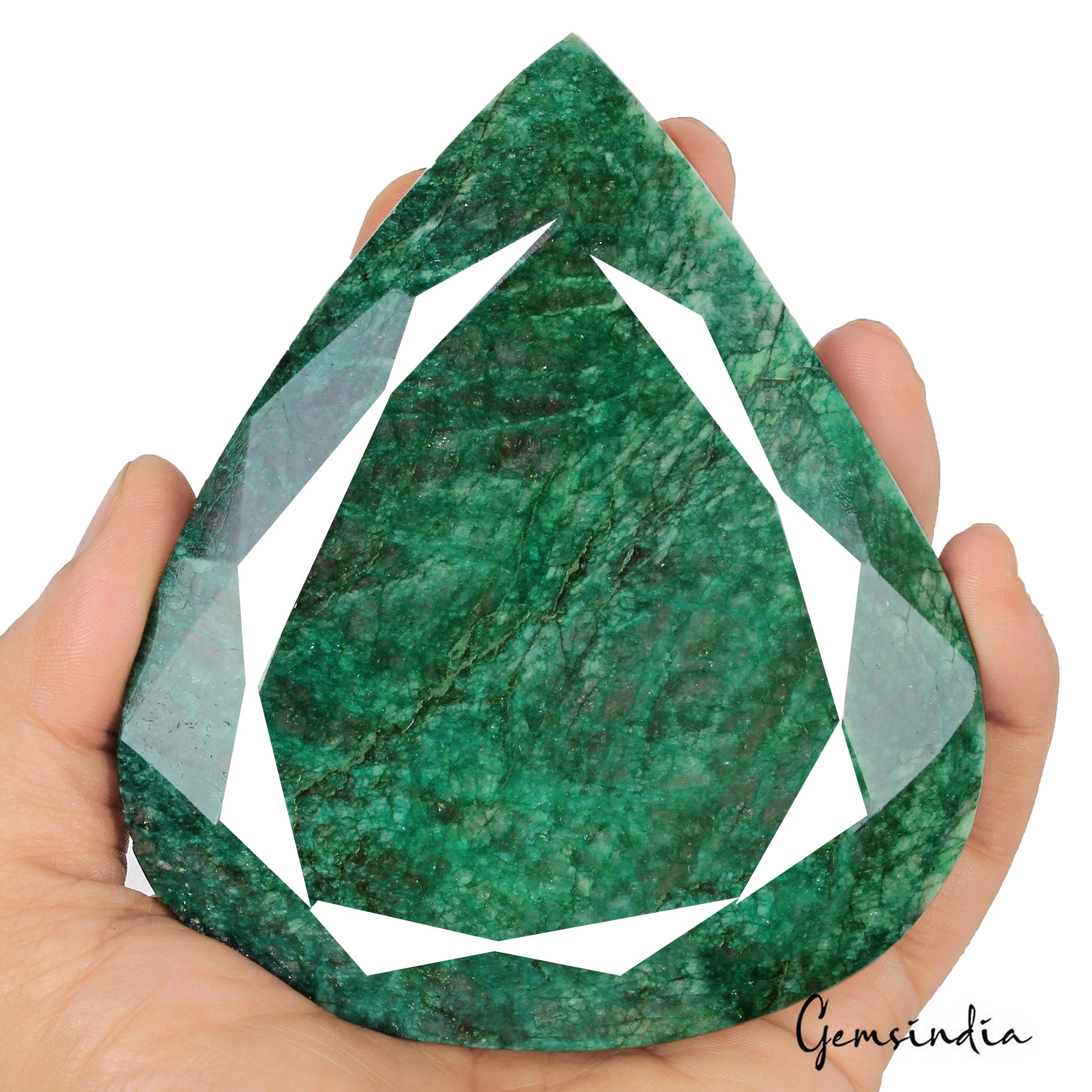 Emerald Loose Gemstone, Green — 120 x 103 x 32 mm, 2950 Ct, Brazil