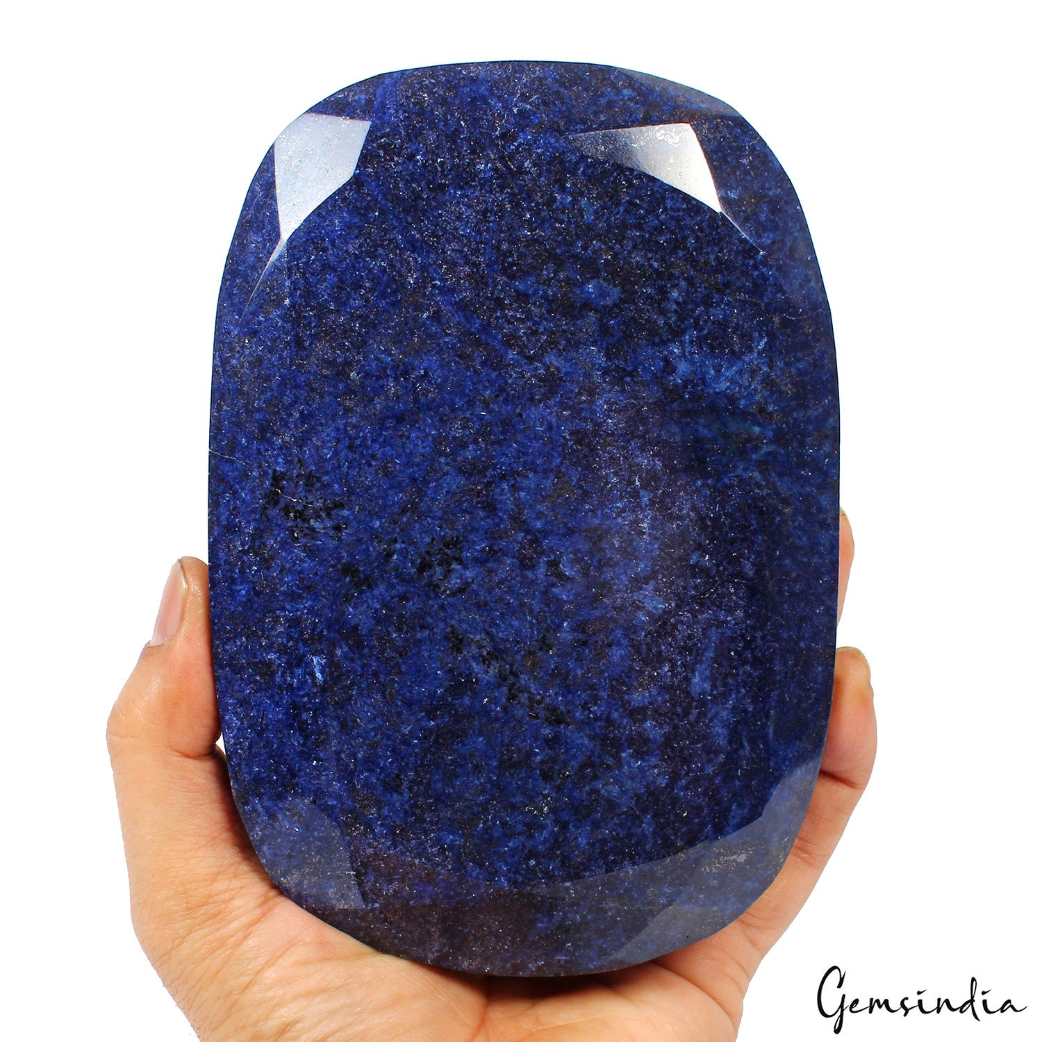 2.7 kg Large Natural Blue Sapphire Oval Cut Huge Polished Decorative Specimen