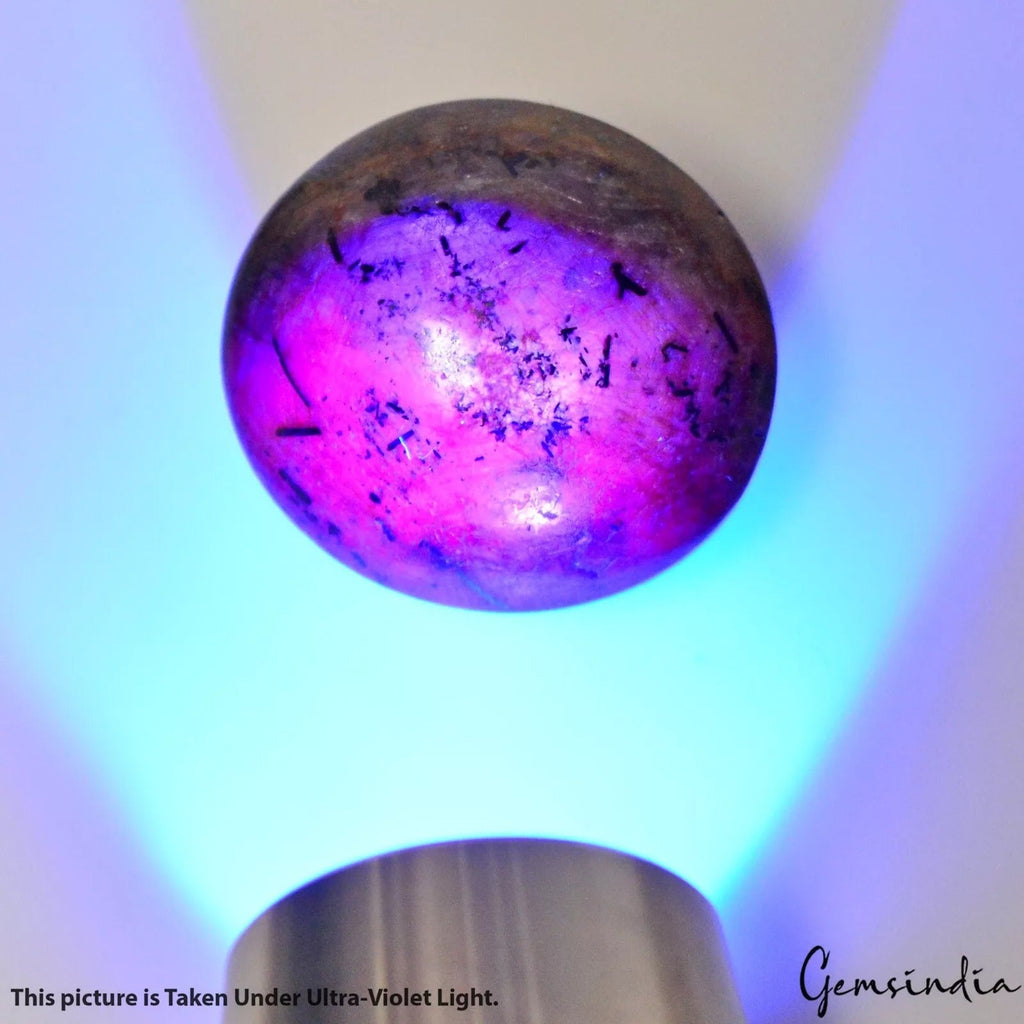 123.30 Cts Natural Untreated Purple Hue Star Ruby Oval Cab Loose Gem For Jewelry