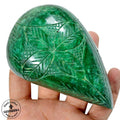 Certified 2890 Ct Natural Green Brazilian Emerald Pear Cut Earth Mined Loose Gem