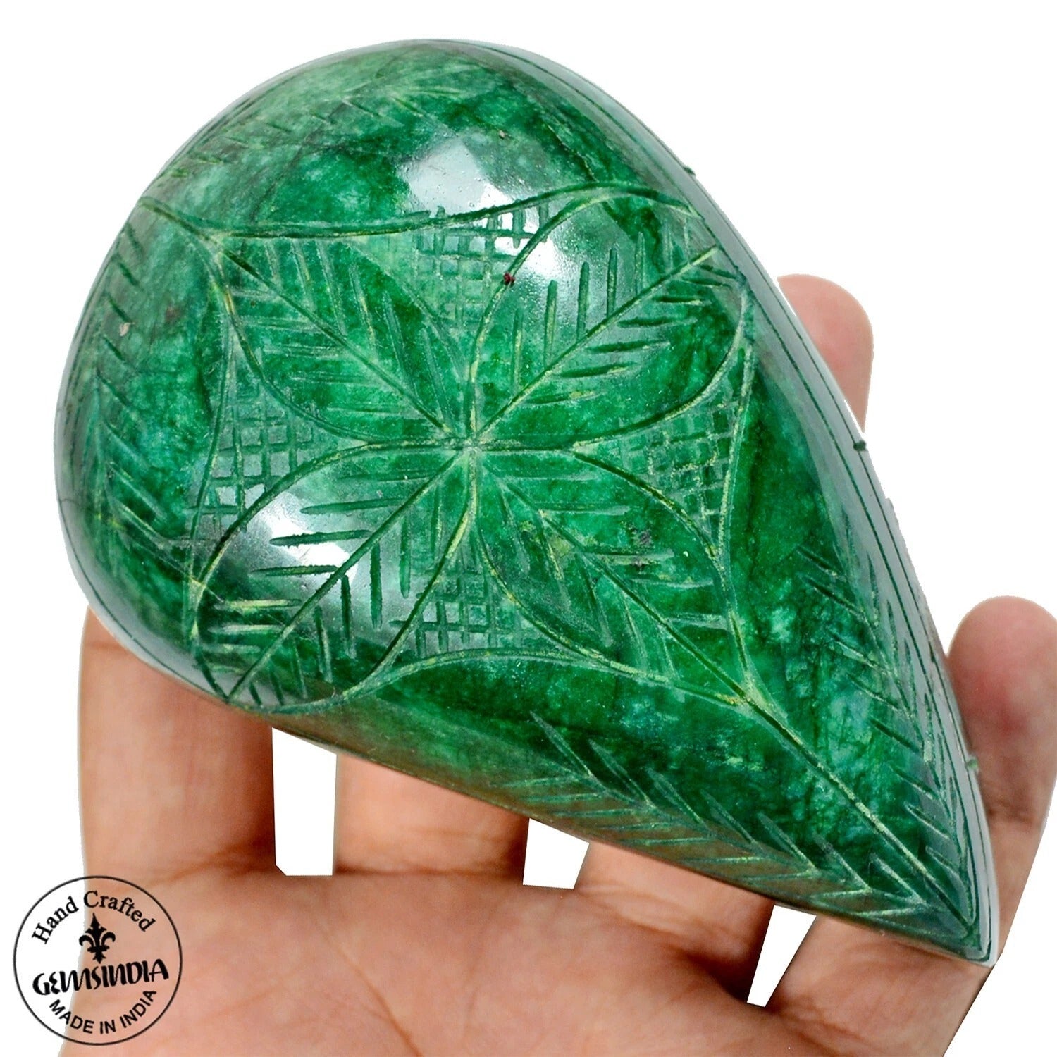 Certified 2890 Ct Natural Green Brazilian Emerald Pear Cut Earth Mined Loose Gem
