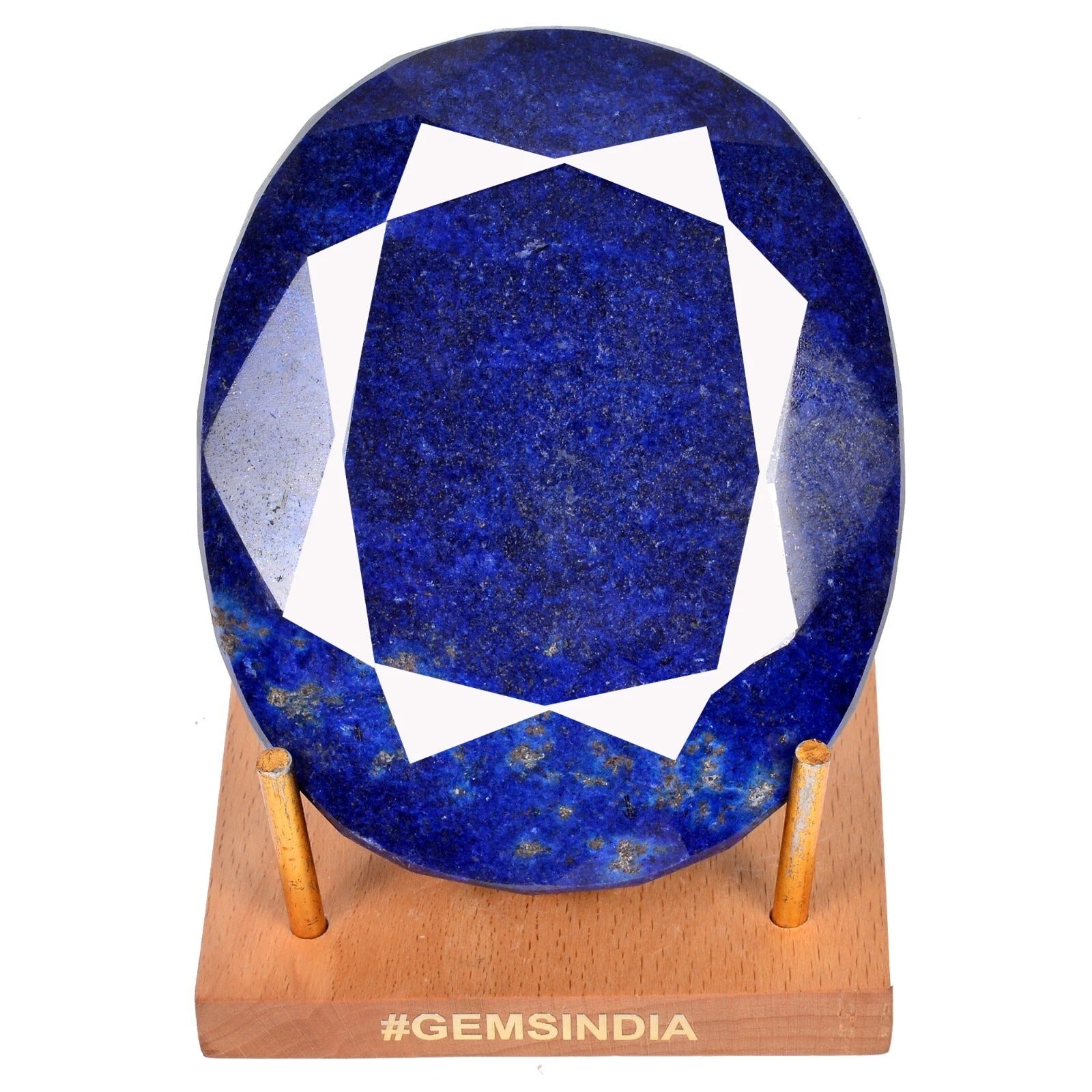 Blue Sapphire Loose Gemstone, Color Enhanced, Royal Blue — 95x77x37mm, 3420 Ct, Madagascar