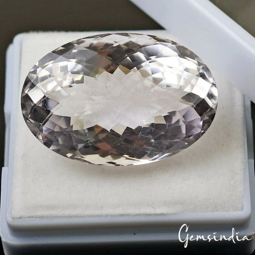 Amethyst Loose Gemstone, Purple — 32x22x15 mm, 59.50 Ct, India