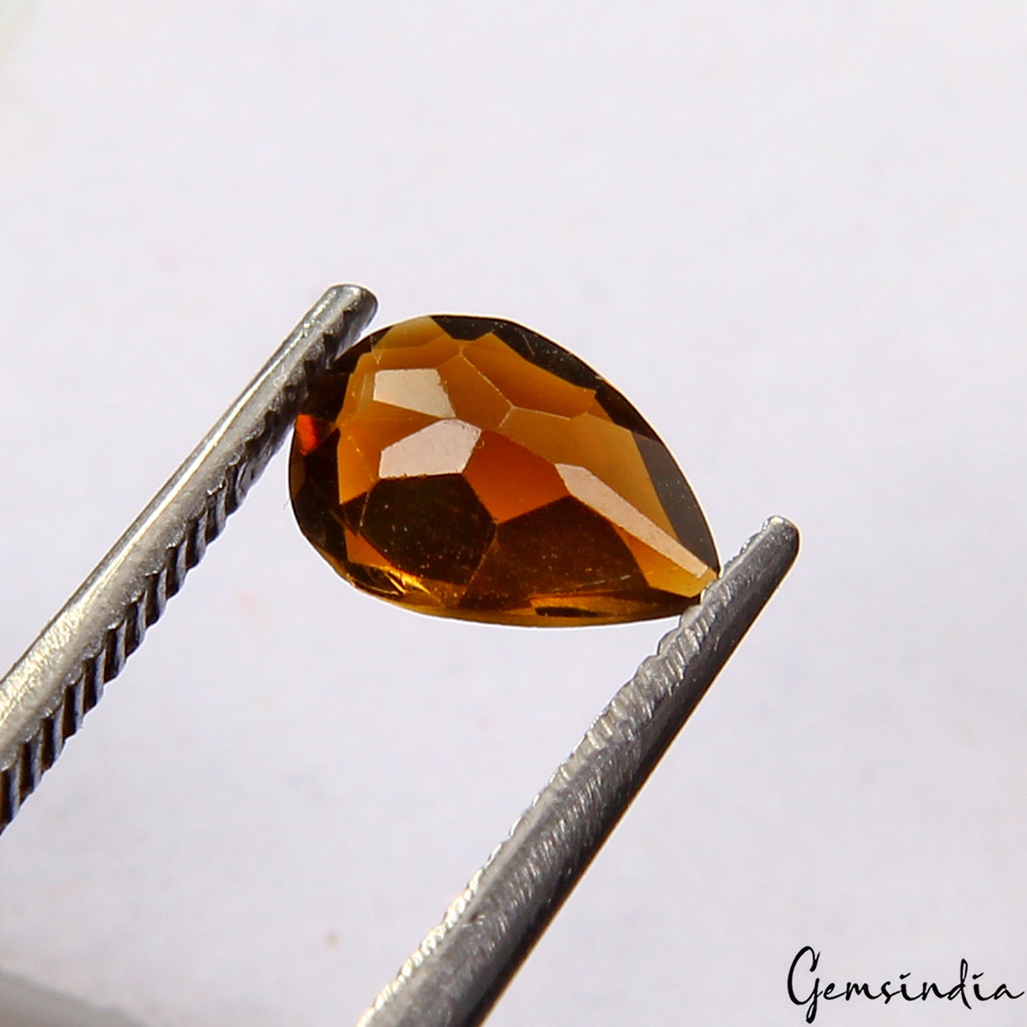 Certified 0.50 Ct. Rare Brown Tourmaline Natural Gemstone Pear VVS COLLECTION