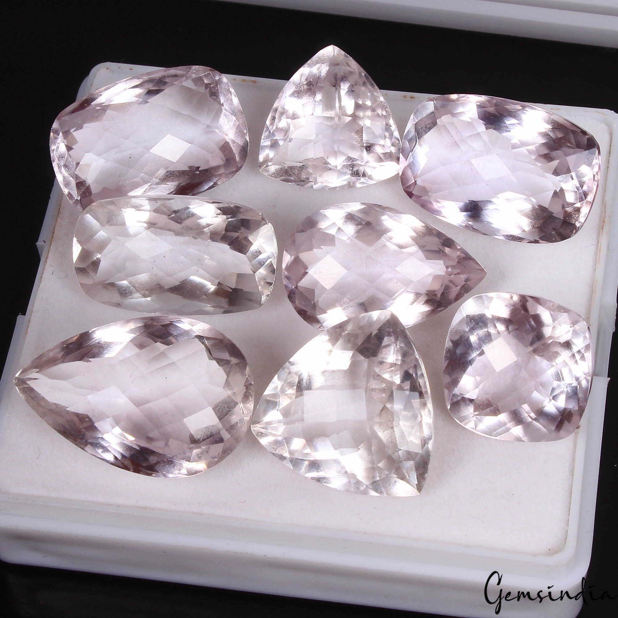 Amethyst Lot, Loose Gemstone, Lavender — 8 Pieces, 15mm to 24mm, 145.70 Ct