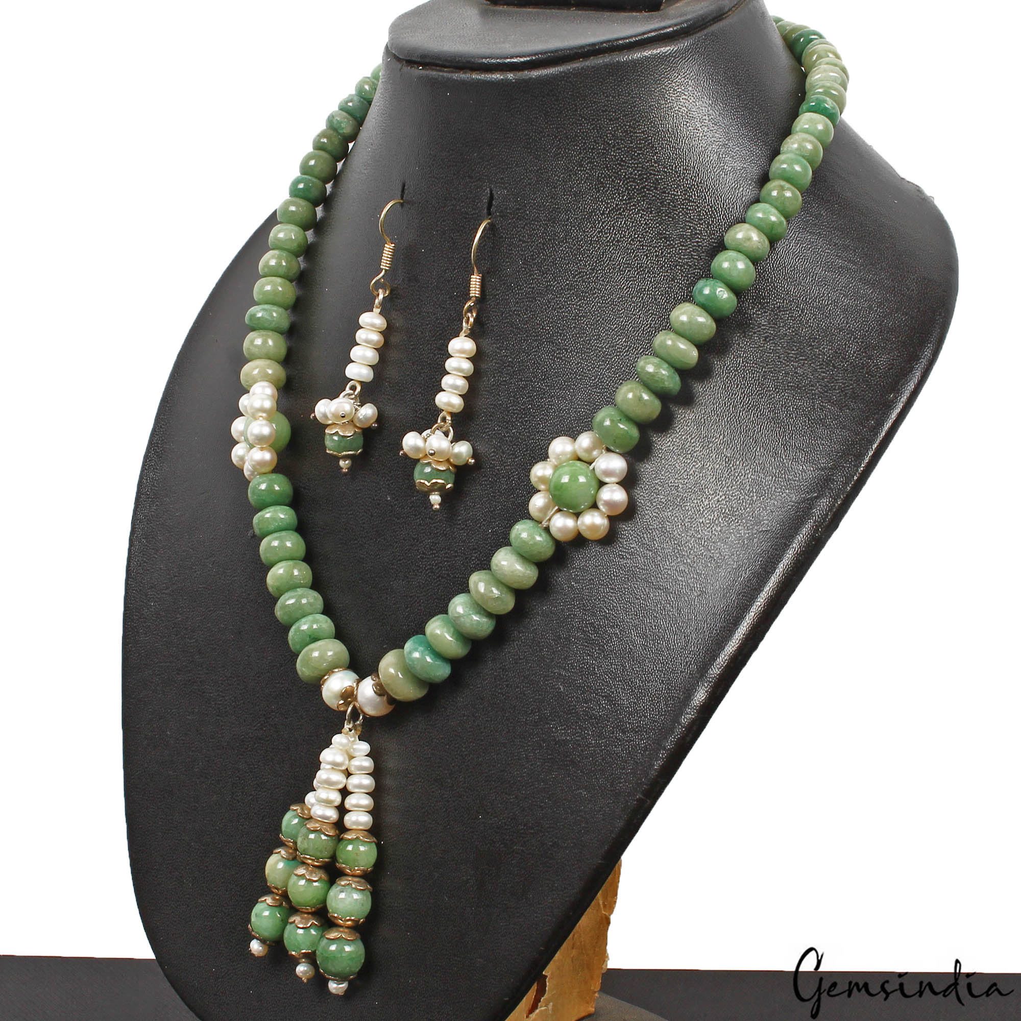 Emerald Necklace, Untreated, Green — 18 Inch, Brazil