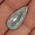 8.50 Ct Natural Untreated Aqua Green Aquamarine Pear Cut Faceted Loose Gemstone