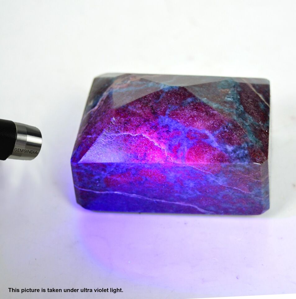 520 Gram Natural Untreated Ruby Octagon Cut Madagascar Huge Size Loose Gemstone