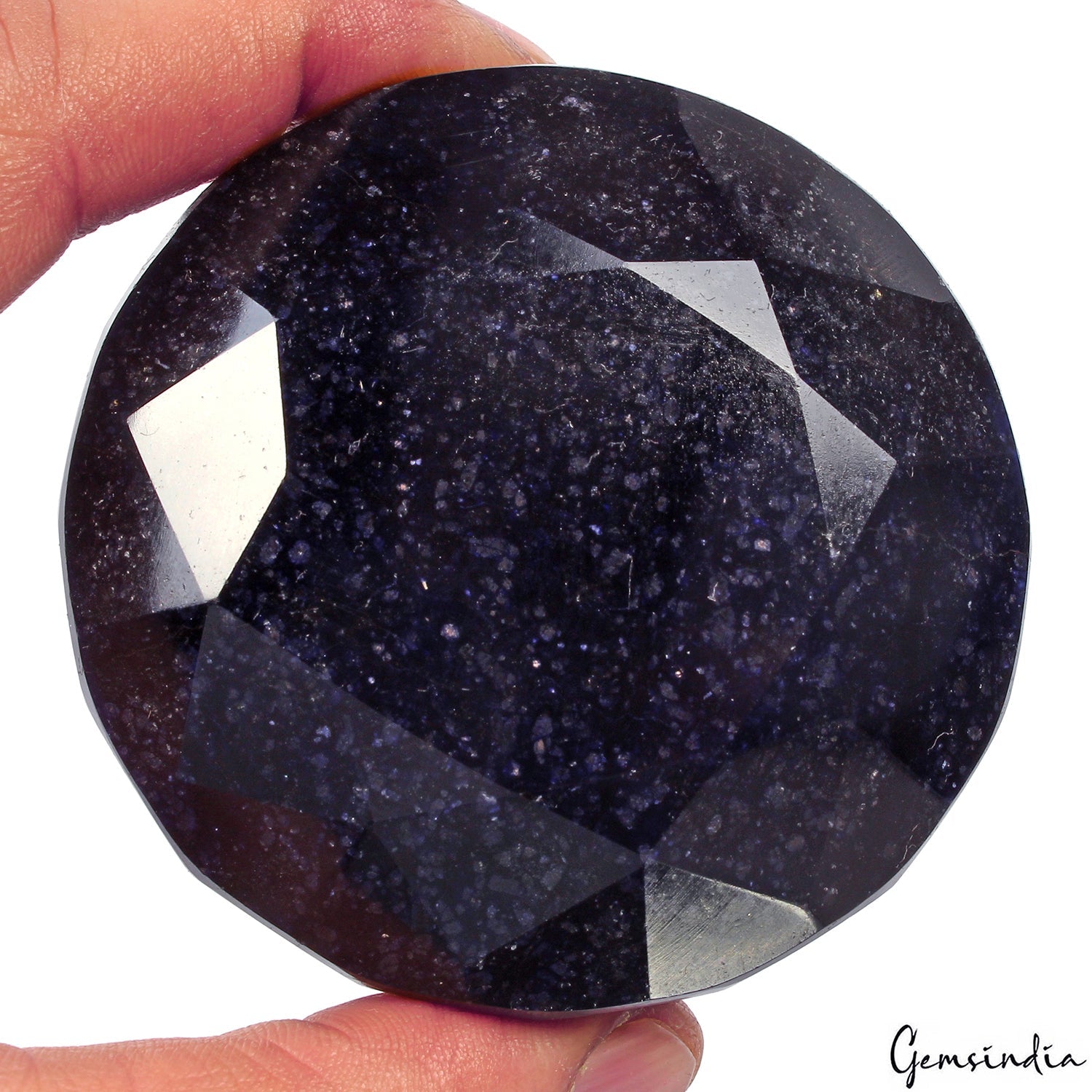 1820 Ct Natural Blue Sapphire Round Cut Faceted Earth Mined Huge Size Gemstone