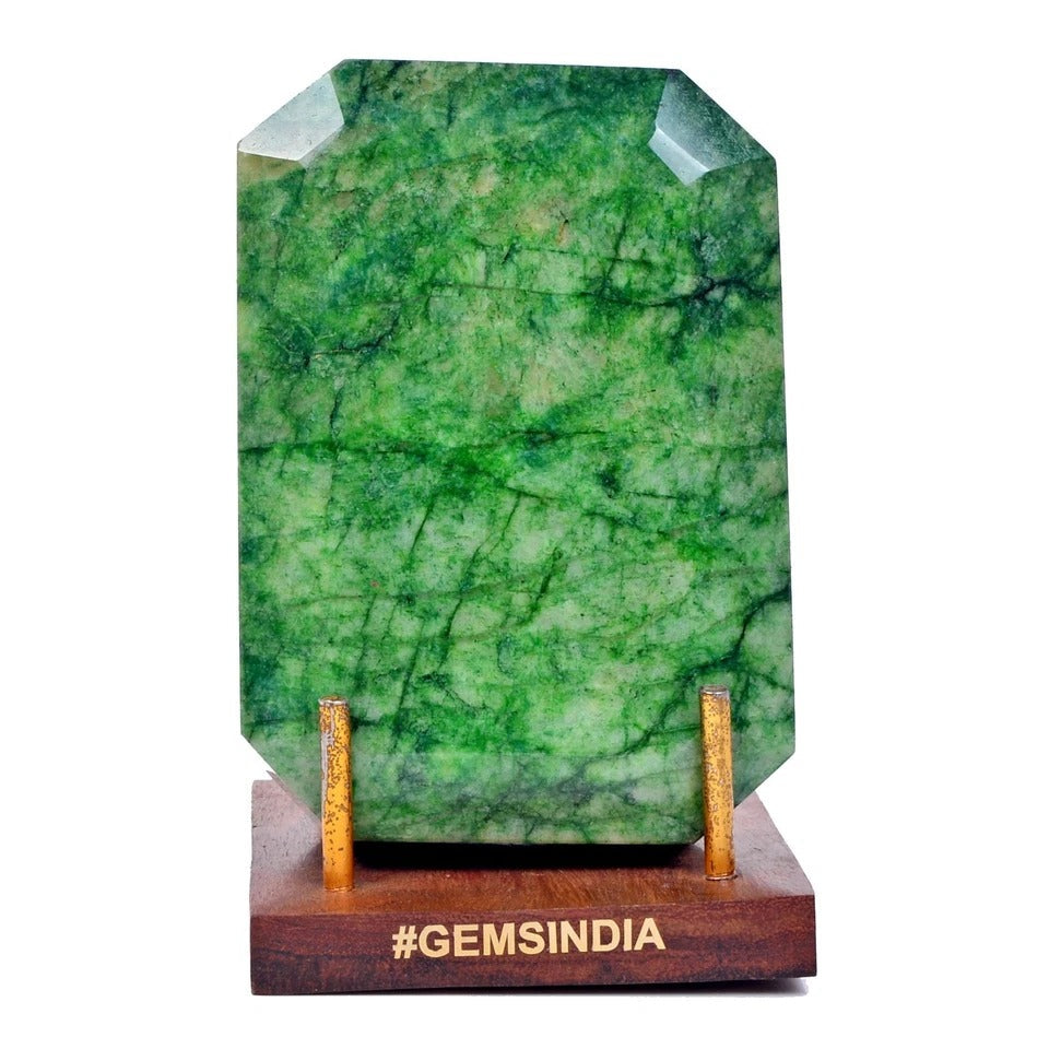 3730 Ct Natural Green Brazilian Emerald Octagon Cut Earth Mined Museum Size Gem