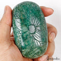 Brazilian Emerald Loose Gemstone, Oval Carved, Green — 91 x 54 x 23mm, 1060 Ct, Brazil