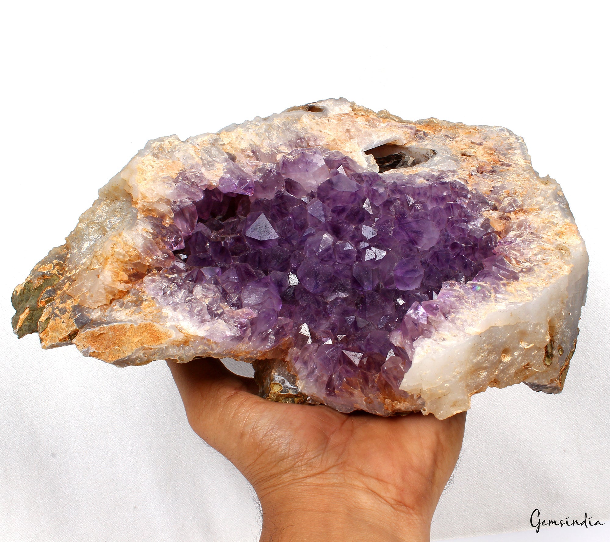 4.4 Kilo Natural Amethyst Rough Geode Cluster Mineral Specimen Healing Huge Rock