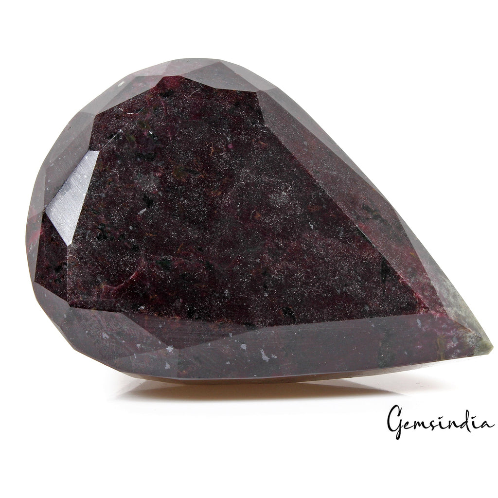 RARE 810 Gram Natural HUGE Untreated Dark Red Ruby Pear Cut Museum Size Gemstone