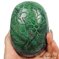 4750 Ct Natural Green Brazilian Emerald Oval Cut Carving Earth Mined Gemstone