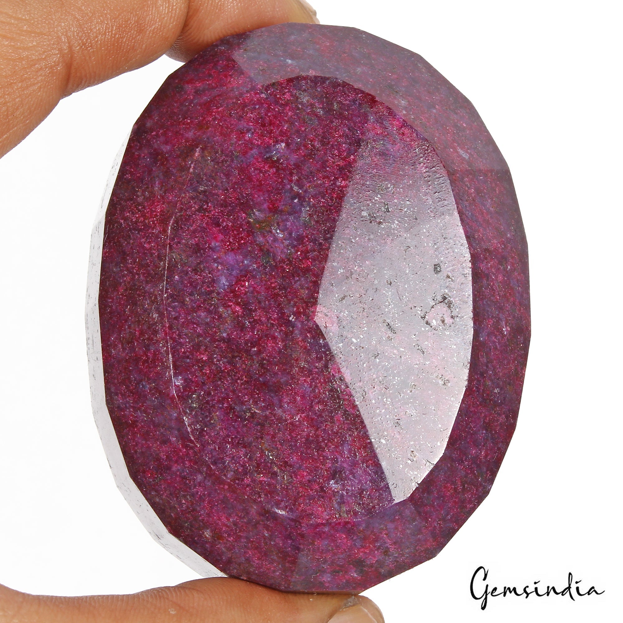1640 Cts Natural African Red Ruby Oval Faceted Loose Earth mined Huge Loose Gem