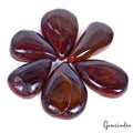 940 Ct/6 Pcs Natural Untreated Brown Tiger Eye Pear Cab Loose Wholesale Gems Lot