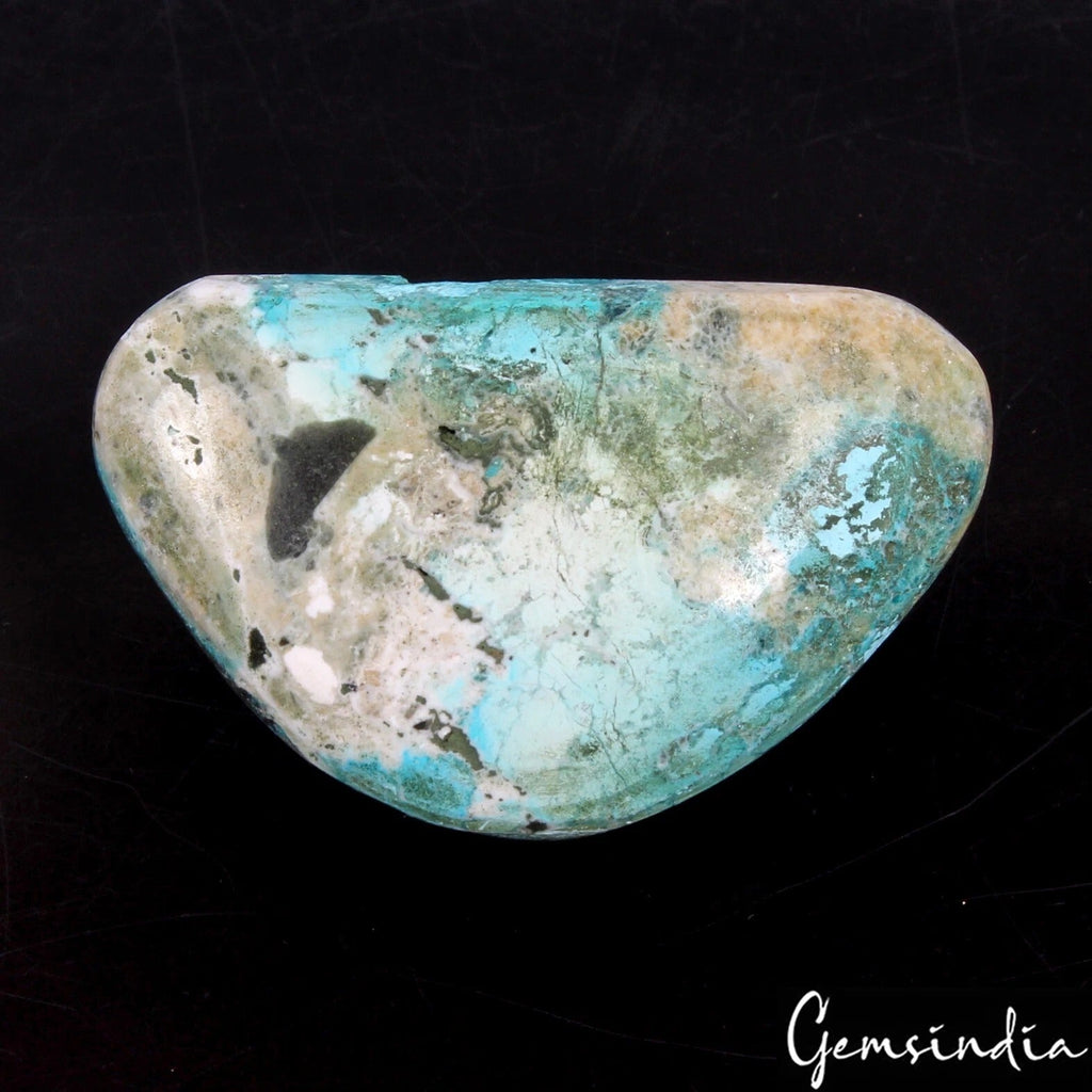 71.30Ct Natural Blue Turquoise Fancy Cab Loose Huge Gemstone For Pendant 40*25mm