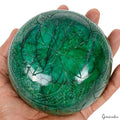 Museum Size 6520 Cts Natural Brazilian Green Emerald Round Carved Certified Gem