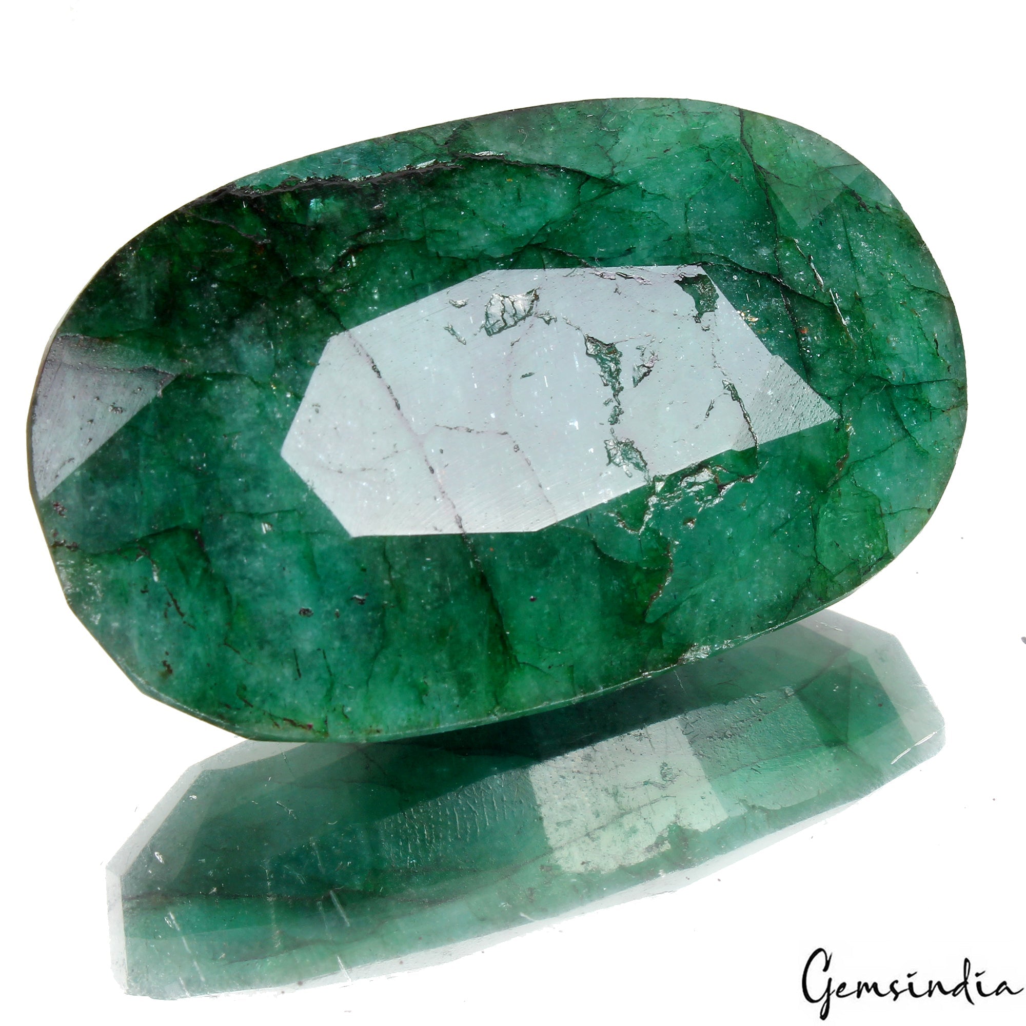 230 Cts Natural Green Emerald Oval Cut Loose Earth mined Brazil Huge Gemstone