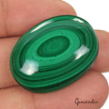 71.80Ct Natural Untreated Green Malachite Evil Eye Oval Cab Rare Gem For Pendant