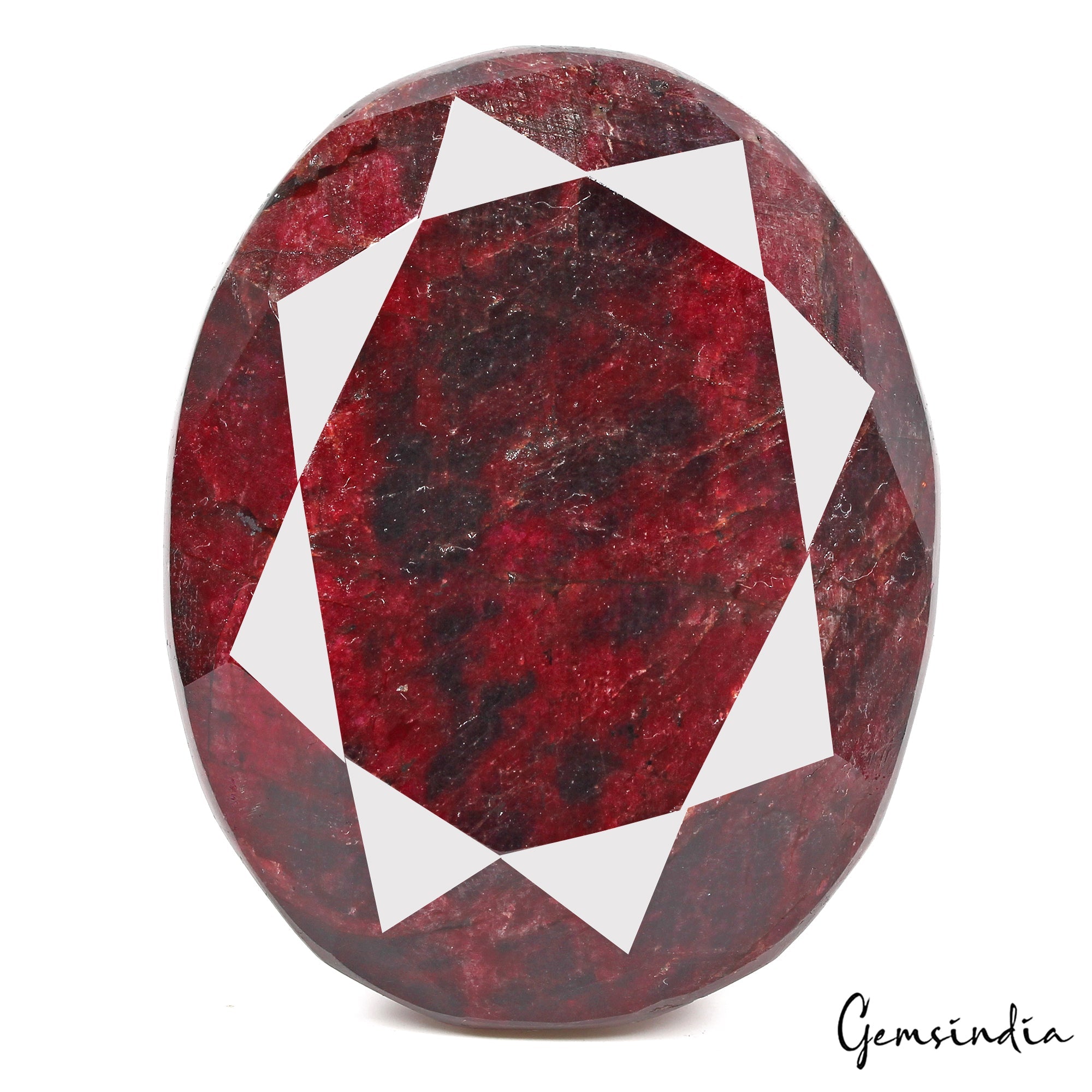Certified 1200 Ct Natural African Blood Red Ruby Oval Faceted Cut Huge Loose Gem