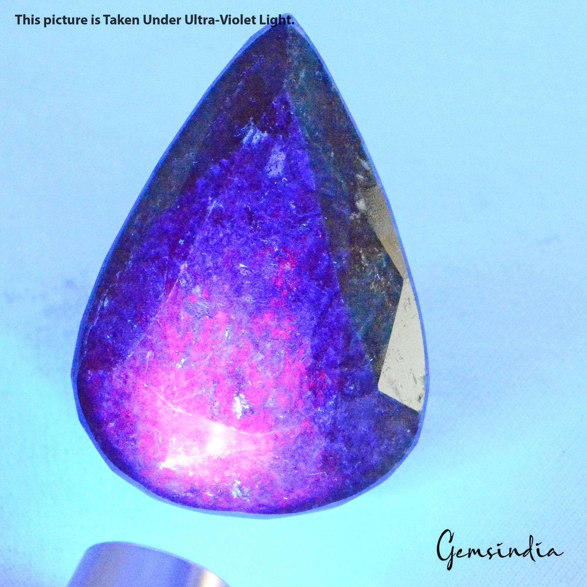 1460 Ct Natural Untreated Bi Color Kyanite Ruby Pear Faceted Cut Huge Loose Gem