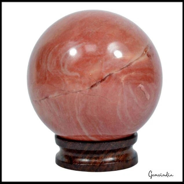 Red Jasper Sphere — 2.3 Inch in diameter, 0.324 Kg (1620 Ct), Madagascar