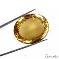 81.60 Ct Natural Yellow Untreated Citrine Oval Faceted Loose Gems For Jewelry