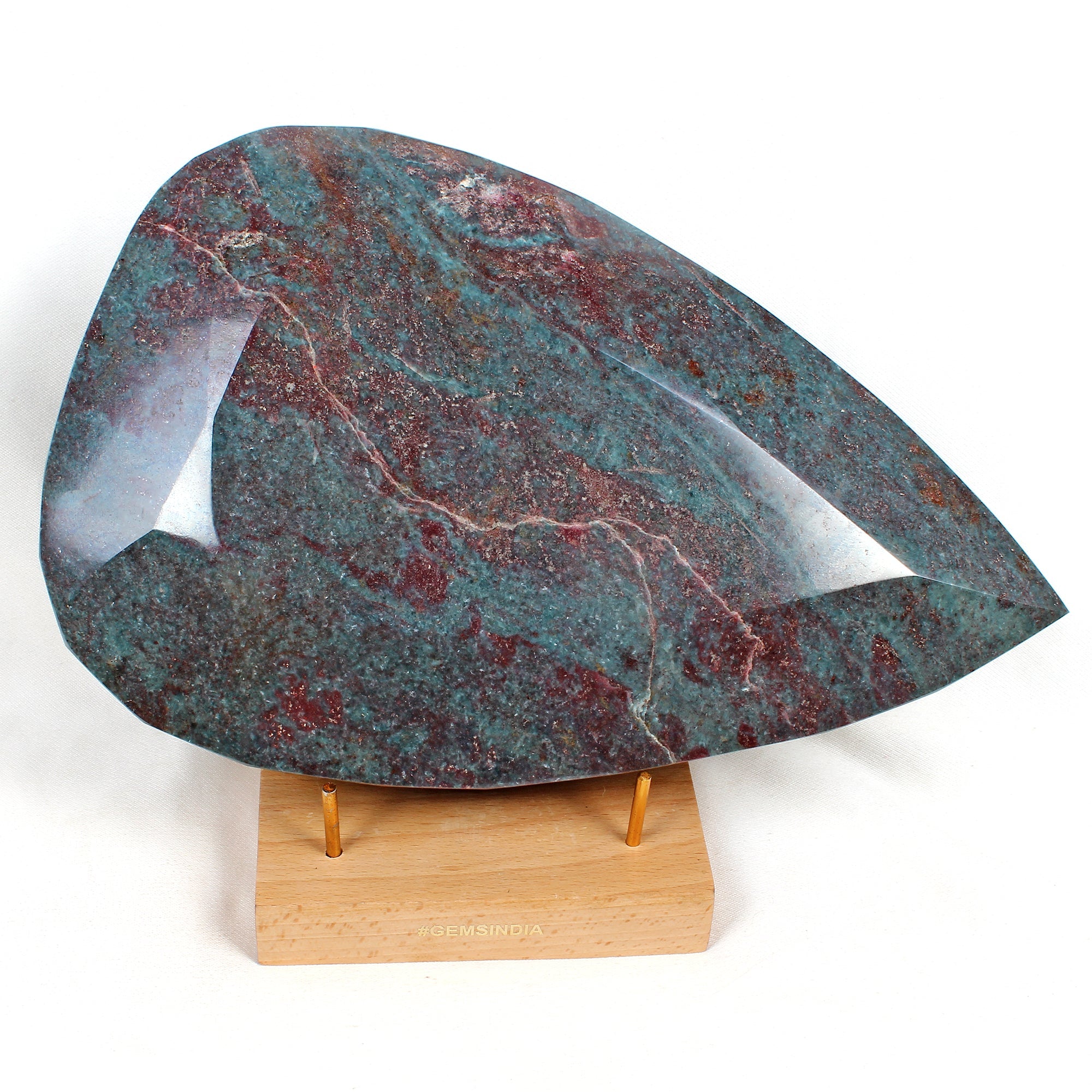 8.8 Kg Natural Ruby Kyanite Untreated Pear Cut Collector's Grade Gemstone ~11.5"