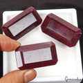 650Ct Natural Ruby Octagon Cut Earth Mined Certified Loose Gemstones Lot 45-46mm