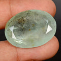 38.40 Ct Certified Natural Aquamarine 29x21mm Rare Huge Oval Cut Loose Gemstone