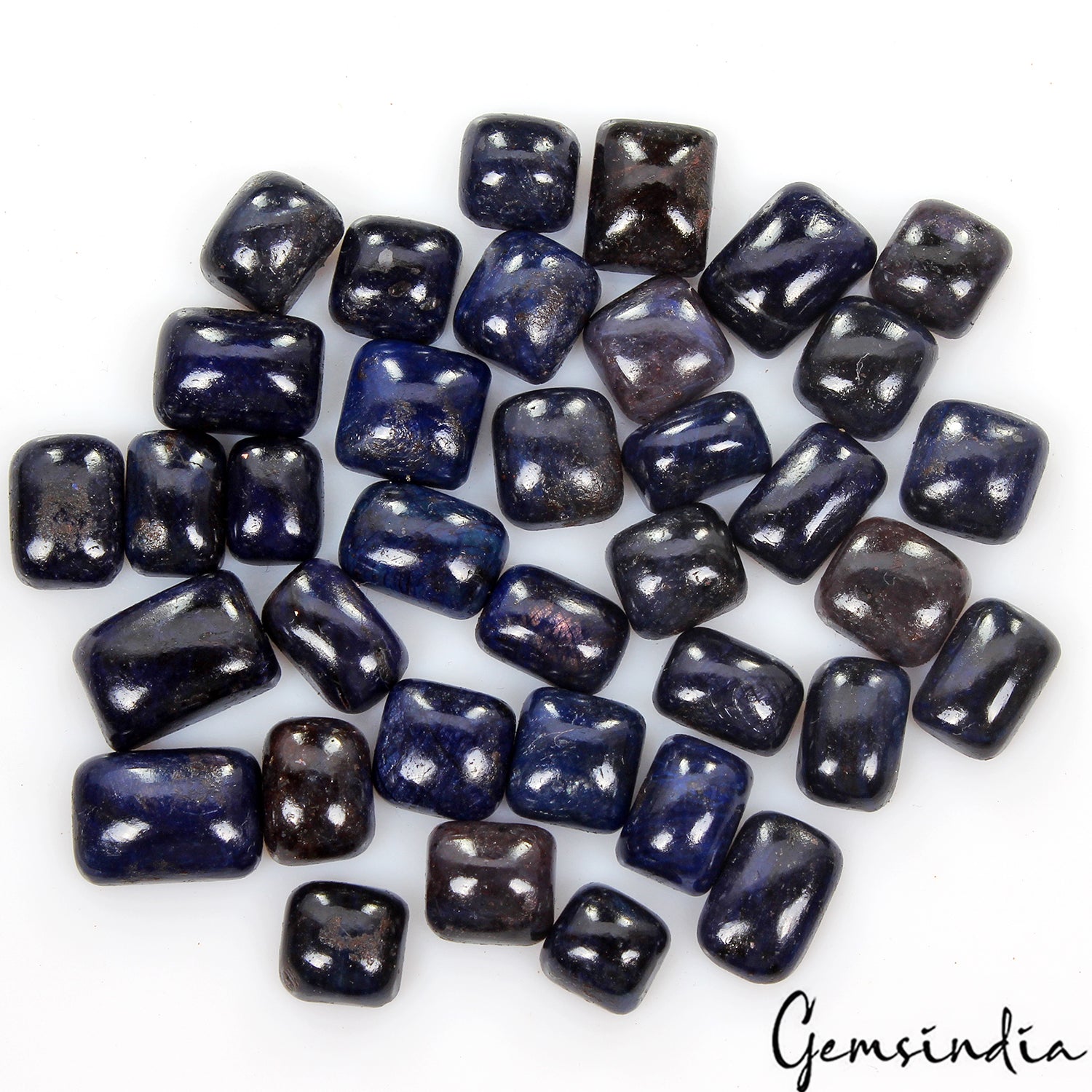 360 Ct/36 Pc Natural Madagascar Blue Sapphire Cushion Cab Loose Gems For Jewelry