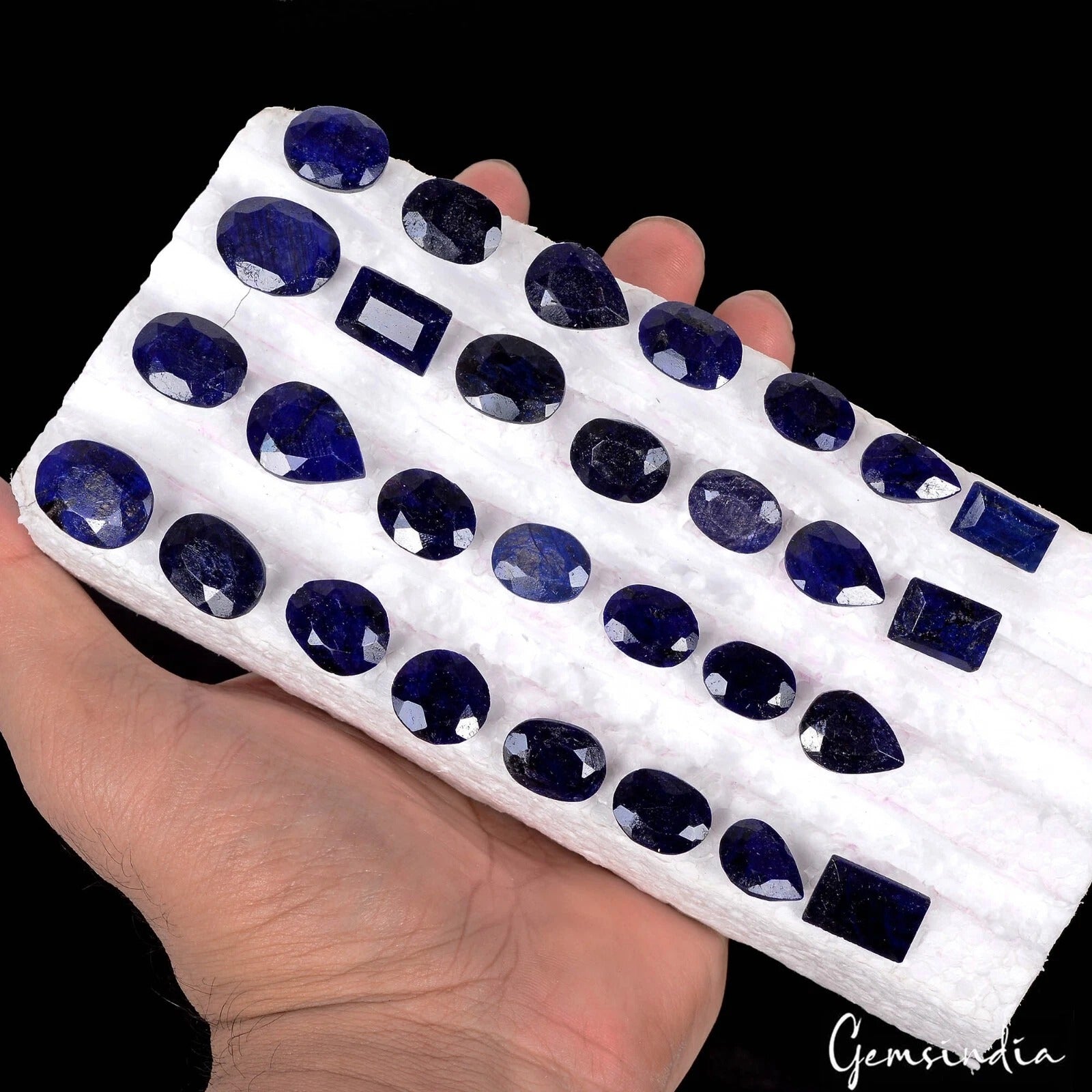 29 Pc Natural Blue Sapphire Mix Cut Loose 13-19mm Jewelry Kind Gemstones~ 340 Ct