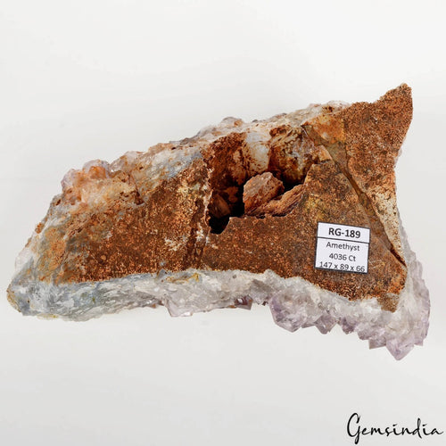 Amethyst Crystal Cluster, Untreated, Purple — 147 x 89 x 66mm, 4036 Ct, Uruguay