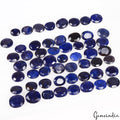 222.80 Cts/55 Pcs Natural African Blue Sapphire Oval Cut Loose Gems For Jewelry