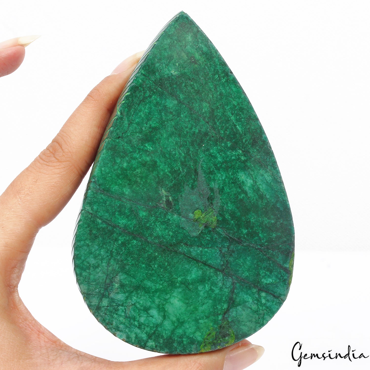 2680 Cts Natural Green Brazilian Emerald Pear Carving Earth Mined Loose Huge Gem