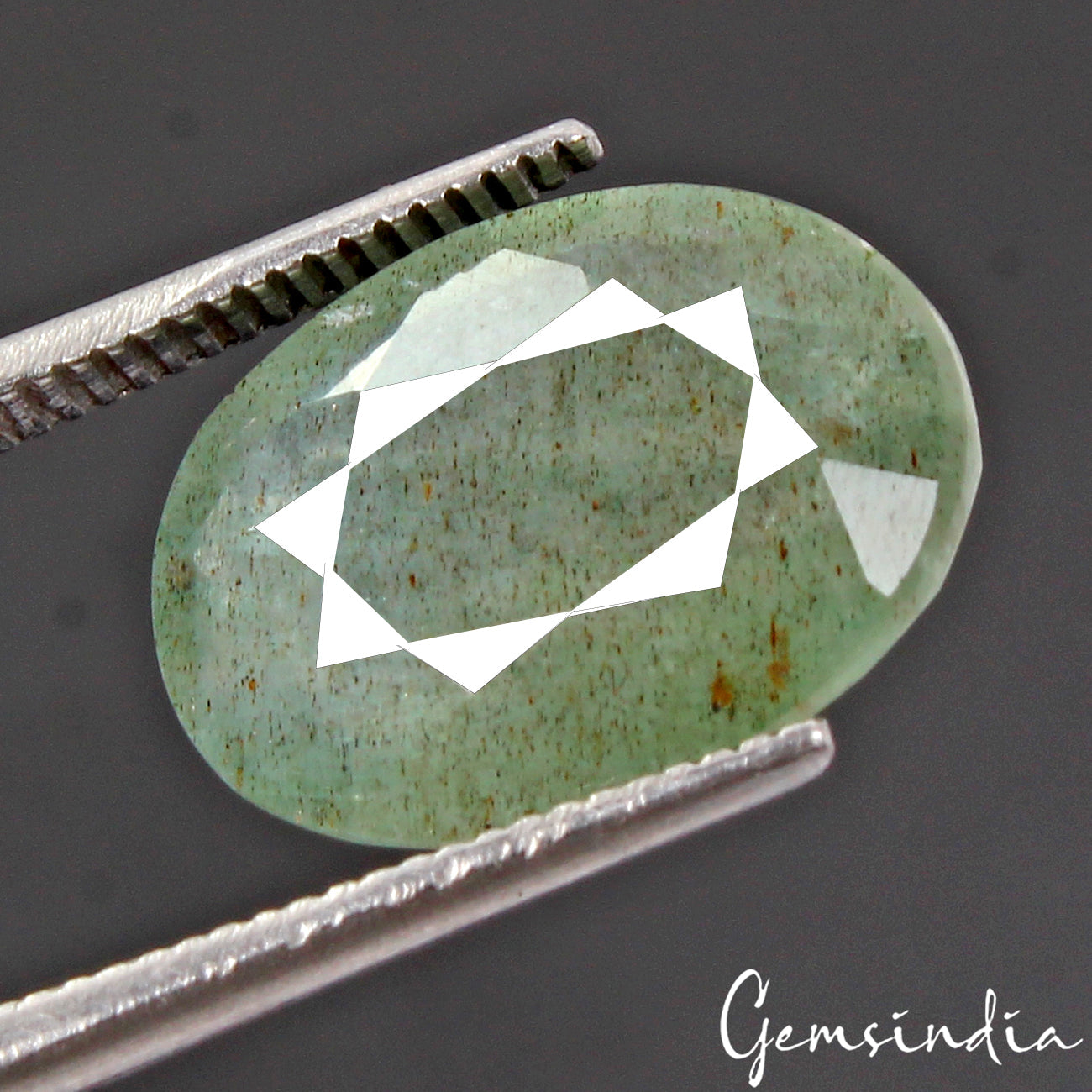 Certified 5.00 Cts Natural Green Emerald Oval Cut Untreated Ring Size Gemstone