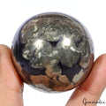 1760 Cts Natural Gold Pyrite Gem Sphere Crystal Specimen Healing Minerals 2..1"