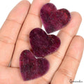 175.70 Ct Natural Red Ruby Heart Cut Loose 25-28mm Beautiful Gemstone Lot 3 Pcs